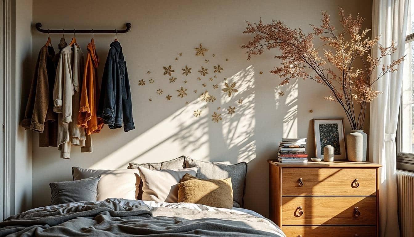 Des idées originales pour intégrer une patère murale dans la chambre