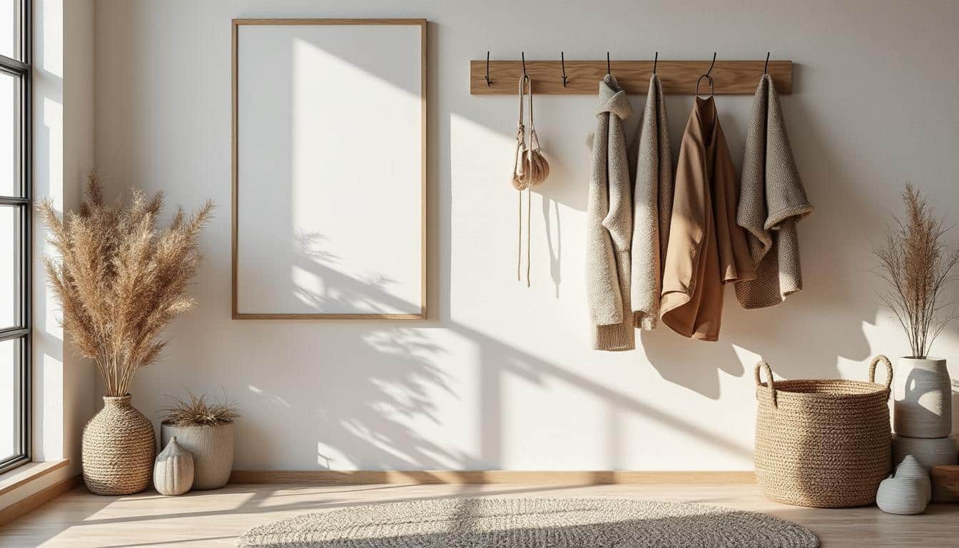 Comment décorer votre entrée avec une patère murale de style scandinave