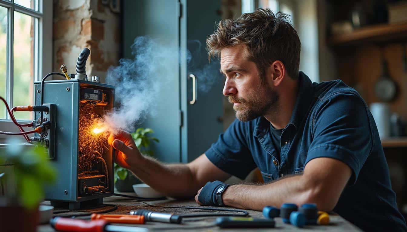 Repérer l'origine d'une odeur dans le transformateur au passage du courant