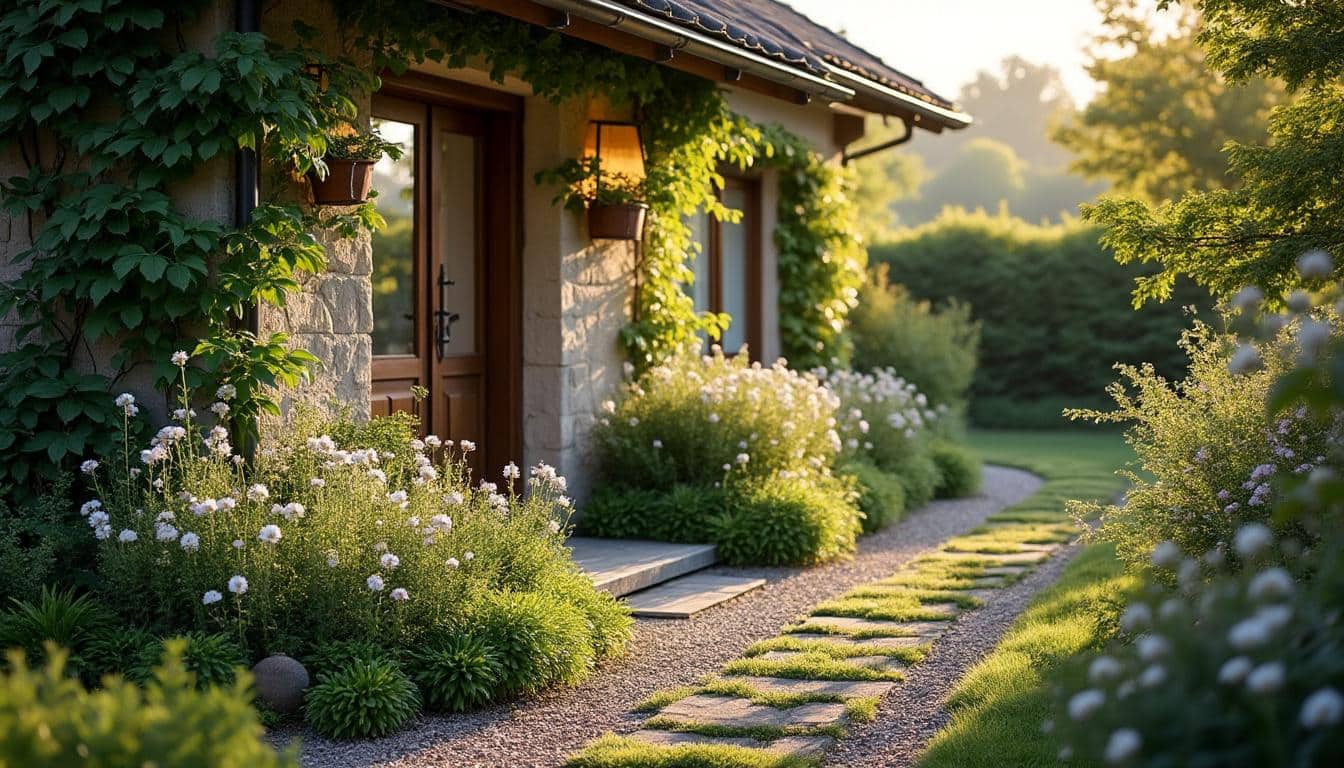 Idées de bordures naturelles pour un massif de plantation autour de la maison