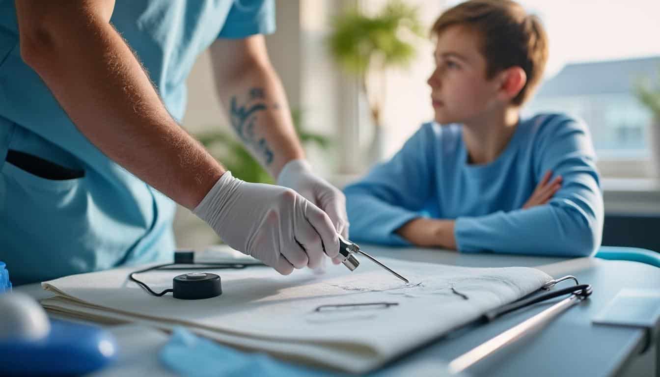 Illustration: Comprendre le fonctionnement et les caractéristiques d’une scie à plâtre médical adaptée