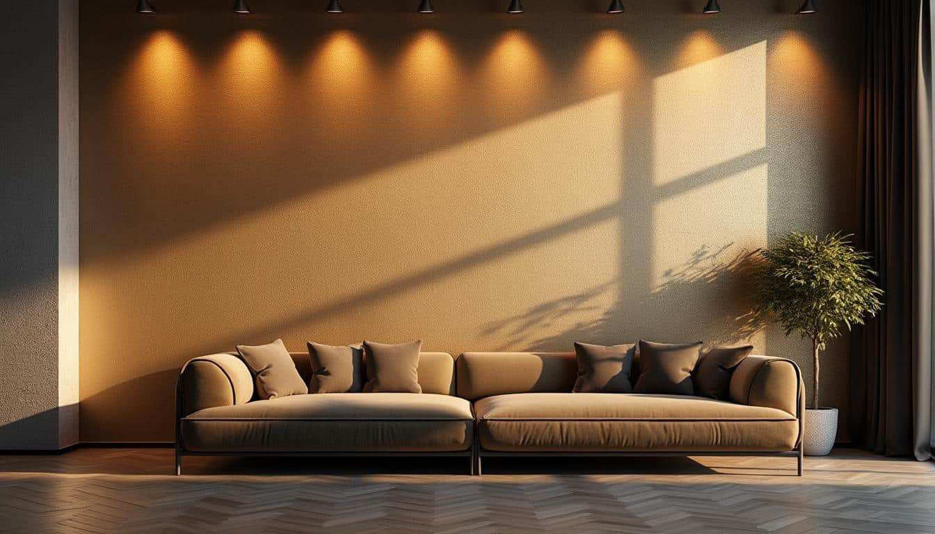 Applique murale dorée design : élégance et lumière chaleureuse
