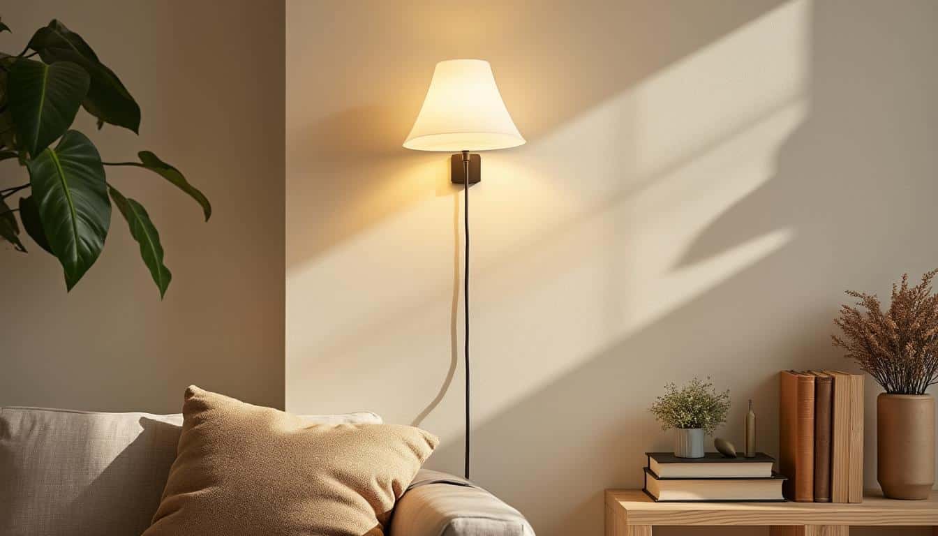 Applique murale sur prise : éclairage simple, pratique et sans travaux