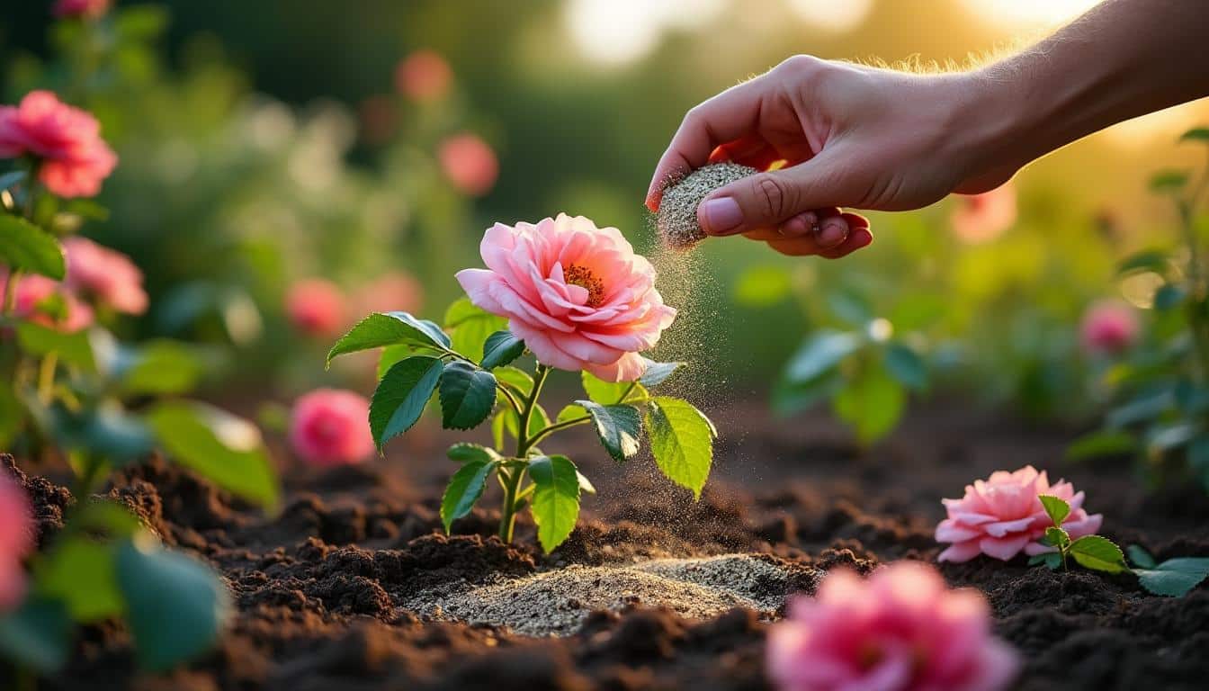 Illustration: Comprendre le rôle de l’engrais dans la nutrition du rosier