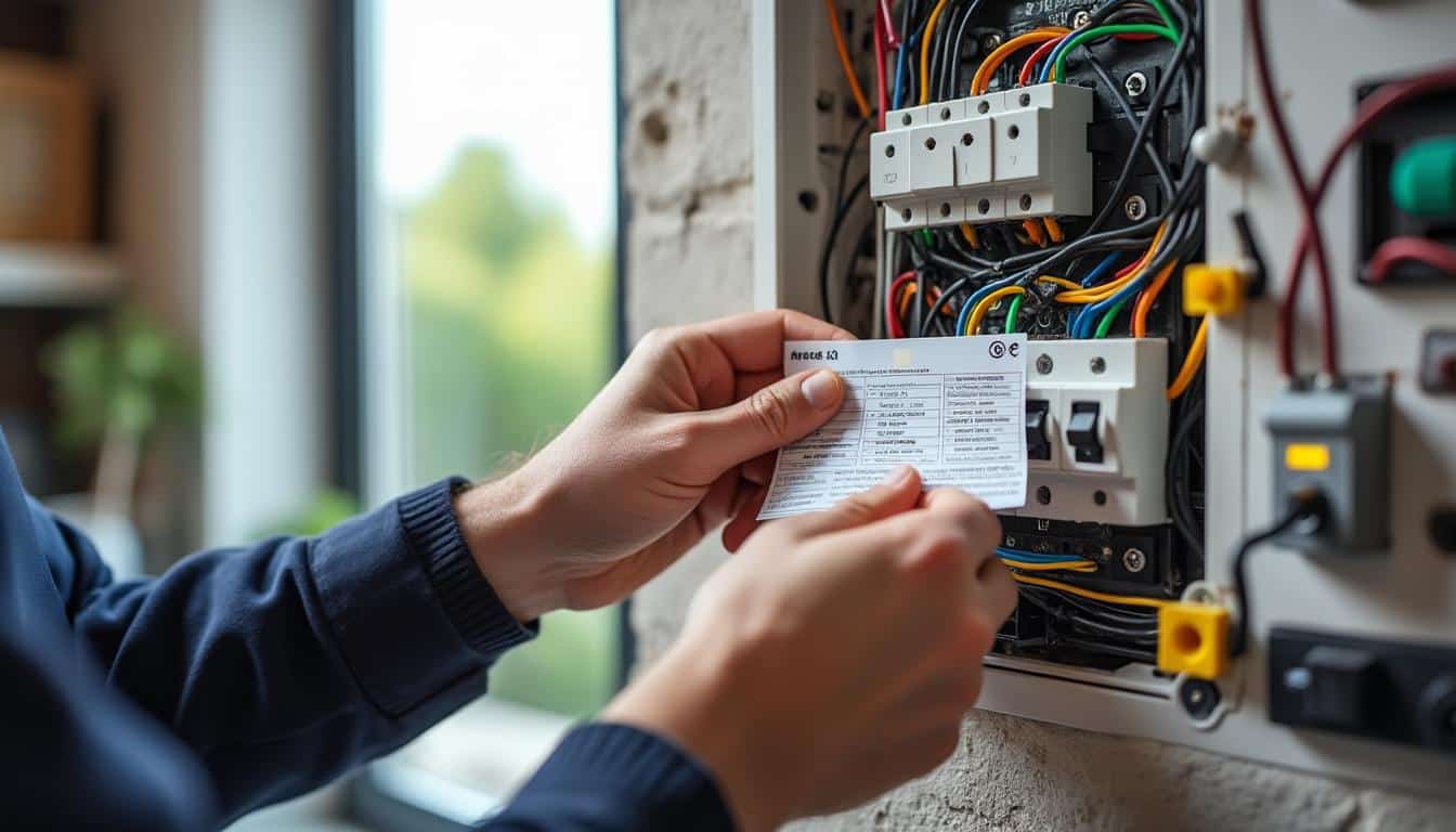 Illustration: Comprendre le rôle essentiel de l’étiquette dans un coffret électrique