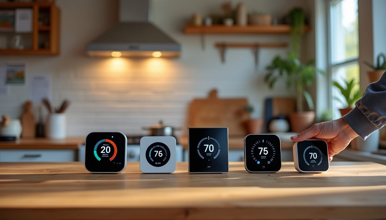 Illustration: Comparer les modèles populaires de thermostat sans fil pour chaudière fioul en 2026